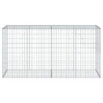 vidaXL Gabiónový kôš s krytom 200x50x100 cm pozinkované železo – Obrázok 3