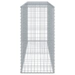 vidaXL Gabiónový kôš s krytom 200x50x100 cm pozinkované železo – Obrázok 4