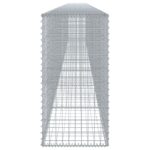 vidaXL Gabiónový kôš s krytom 800x50x100 cm pozinkované železo – Obrázok 4