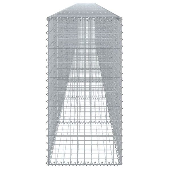 vidaXL Gabiónový kôš s krytom 900x50x100 cm pozinkované železo – Obrázok 4