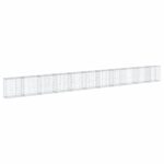 vidaXL Gabiónový kôš s krytom 1100x50x100 cm pozinkované železo – Obrázok 5