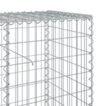 vidaXL Gabiónový kôš s krytom 1100x50x100 cm pozinkované železo – Obrázok 6