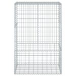 vidaXL Gabiónový kôš s krytom 100x50x150 cm pozinkované železo – Obrázok 3