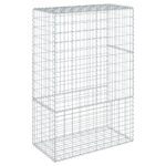 vidaXL Gabiónový kôš s krytom 100x50x150 cm pozinkované železo – Obrázok 5