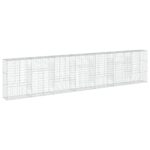 vidaXL Gabiónový kôš s krytom 700x50x150 cm pozinkované železo – Obrázok 2
