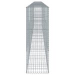 vidaXL Gabiónový kôš s krytom 800x50x150 cm pozinkované železo – Obrázok 4