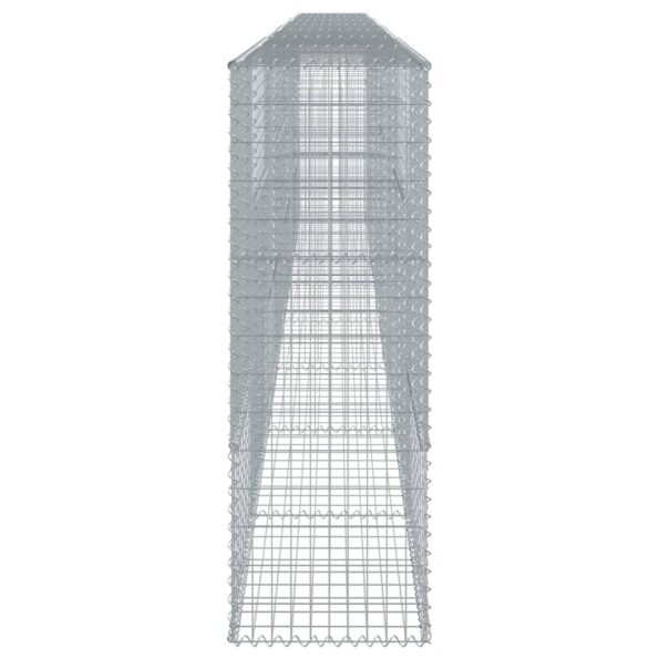 vidaXL Gabiónový kôš s krytom 800x50x150 cm pozinkované železo – Obrázok 4