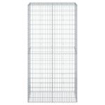 vidaXL Gabiónový kôš s krytom 100x50x200 cm pozinkované železo – Obrázok 3