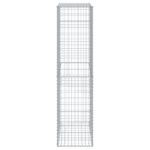 vidaXL Gabiónový kôš s krytom 100x50x200 cm pozinkované železo – Obrázok 4