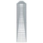 vidaXL Gabiónový kôš s krytom 1100x50x200 cm pozinkované železo – Obrázok 4