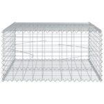 vidaXL Gabiónový kôš s krytom 100x100x50 cm pozinkované železo – Obrázok 4