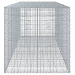 vidaXL Gabiónový kôš s krytom 350x100x100 cm pozinkované železo – Obrázok 4