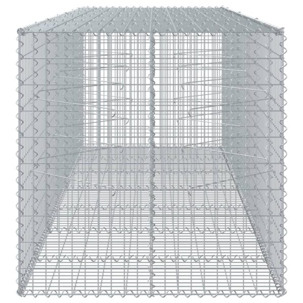 vidaXL Gabiónový kôš s krytom 350x100x100 cm pozinkované železo – Obrázok 4