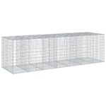 vidaXL Gabiónový kôš s krytom 350x100x100 cm pozinkované železo – Obrázok 5