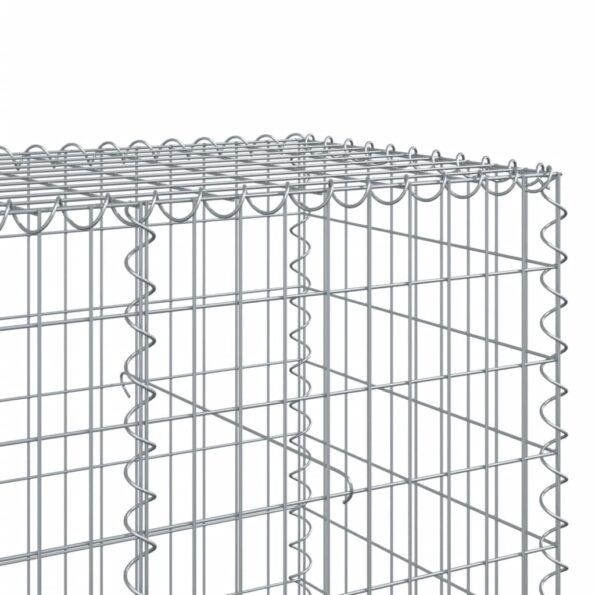 vidaXL Gabiónový kôš s krytom 350x100x100 cm pozinkované železo – Obrázok 6