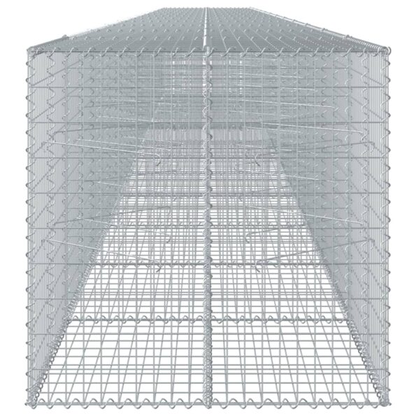 VXL8721102850868_g_en_hd_2.jpg vidaXL Gabiónový kôš s krytom 1200x100x100 cm pozinkované železo – Obrázok 4