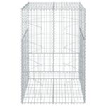 vidaXL Gabiónový kôš s krytom 100x100x150 cm pozinkované železo – Obrázok 3