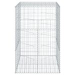 vidaXL Gabiónový kôš s krytom 100x100x150 cm pozinkované železo – Obrázok 4