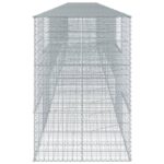 vidaXL Gabiónový kôš s krytom 1100x100x150 cm pozinkované železo – Obrázok 4