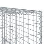 vidaXL Gabiónový kôš s krytom 1100x100x150 cm pozinkované železo – Obrázok 6