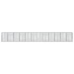 vidaXL Gabiónový kôš s krytom 1200x100x150 cm pozinkované železo – Obrázok 3
