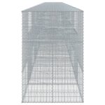 vidaXL Gabiónový kôš s krytom 1200x100x150 cm pozinkované železo – Obrázok 4