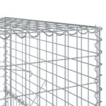 vidaXL Gabiónový kôš s krytom 1200x100x150 cm pozinkované železo – Obrázok 6