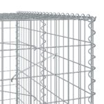 vidaXL Gabiónový kôš s krytom 1200x100x150 cm pozinkované železo – Obrázok 6