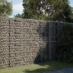 vidaXL Gabiónový kôš s krytom 1200x100x150 cm pozinkované železo