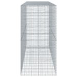 vidaXL Gabiónový kôš s krytom 350x100x200 cm pozinkované železo – Obrázok 4