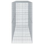vidaXL Gabiónový kôš s krytom 400x100x200 cm pozinkované železo – Obrázok 4