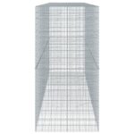 vidaXL Gabiónový kôš s krytom 450x100x200 cm pozinkované železo – Obrázok 4
