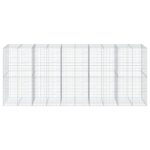 vidaXL Gabiónový kôš s krytom 500x100x200 cm pozinkované železo – Obrázok 3