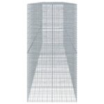 vidaXL Gabiónový kôš s krytom 800x100x200 cm pozinkované železo – Obrázok 4