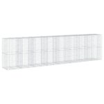 vidaXL Gabiónový kôš s krytom 800x100x200 cm pozinkované železo – Obrázok 5