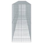 vidaXL Gabiónový kôš s krytom 1000x100x200 cm pozinkované železo – Obrázok 4