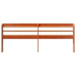 vidaXL Čelo postele s policami voskové 180 cm masívna borovica – Obrázok 3