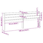 vidaXL Čelo postele s policami voskové 180 cm masívna borovica – Obrázok 9
