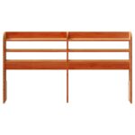 vidaXL Čelo postele s policami voskovo hnedé 160 cm masívna borovica – Obrázok 3