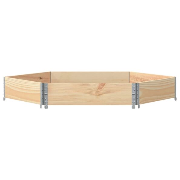 vidaXL Vyvýšený záhon, šesťhran 160x160 cm, borovicový masív – Obrázok 3