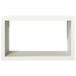 vidaXL Regál na krbové drevo, biely 100x40x60 cm, oceľ – Obrázok 4