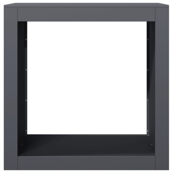 vidaXL Regál na krbové drevo, antracitový 60x40x60 cm, oceľ – Obrázok 4