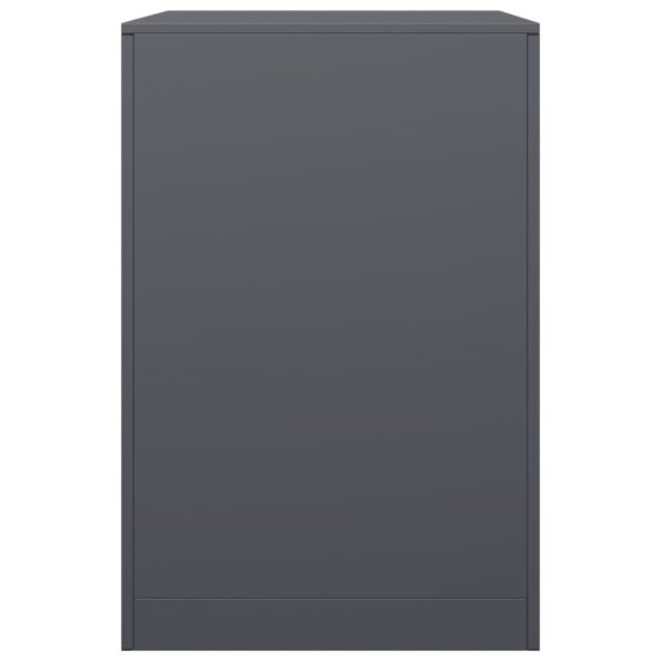 vidaXL Regál na krbové drevo, antracitový 60x40x60 cm, oceľ – Obrázok 5