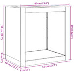 vidaXL Regál na krbové drevo, antracitový 60x40x60 cm, oceľ – Obrázok 10