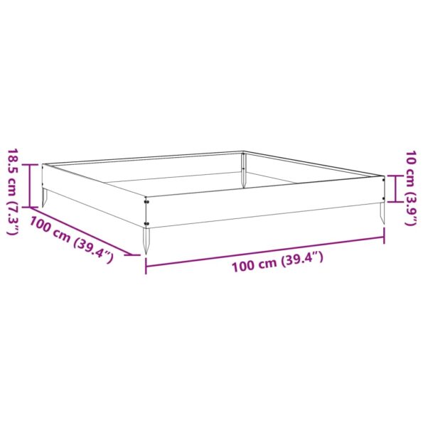 VXL8721102914409_g_en_hd_8.jpg vidaXL Vyvýšený záhradný záhon čierny 100x100x18,5 cm oceľ – Obrázok 10