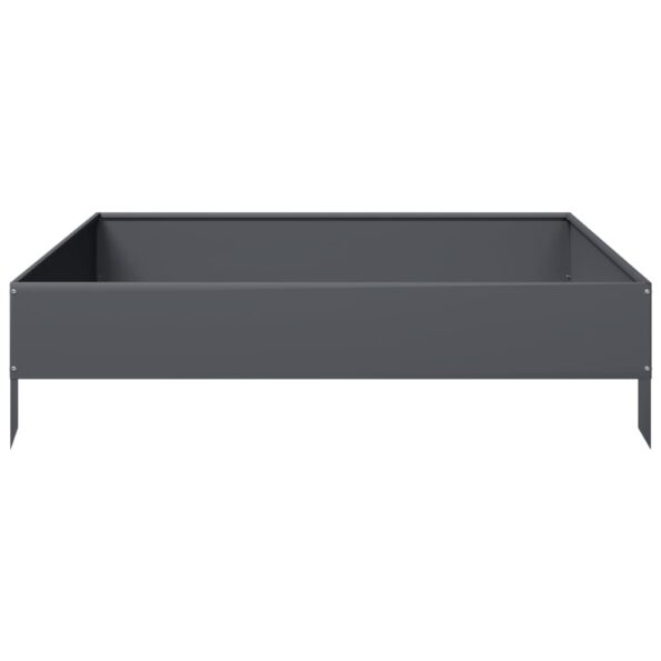 VXL8721102914492_g_en_hd_2.jpg vidaXL Vyvýšený záhradný záhon antracitový 100x100x26 cm oceľ – Obrázok 4