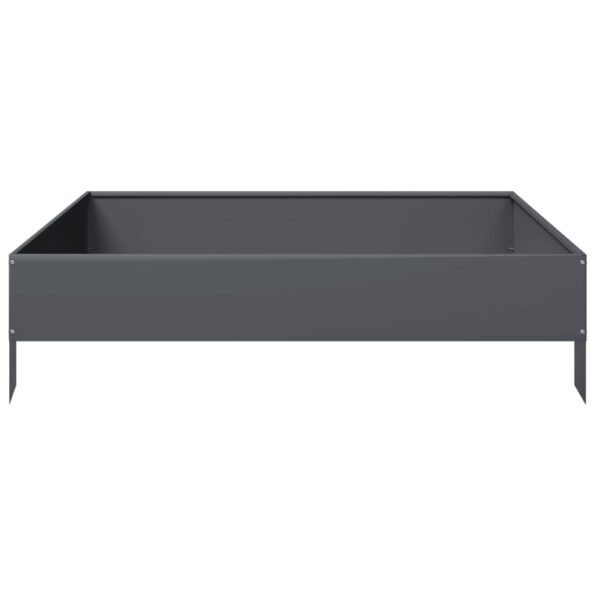 VXL8721102914492_g_en_hd_3.jpg vidaXL Vyvýšený záhradný záhon antracitový 100x100x26 cm oceľ – Obrázok 5