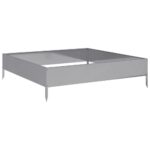 vidaXL Vyvýšený záhradný záhon 100x100x26 cm oceľ – Obrázok 2