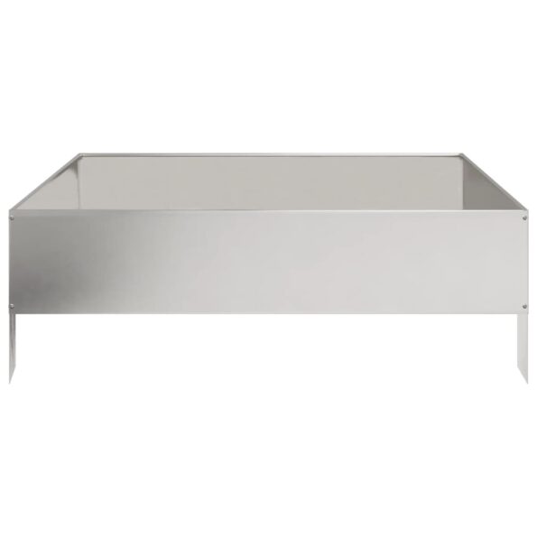 vidaXL Vyvýšený záhradný záhon 100x100x33,5 cm nehrdzavejúca oceľ – Obrázok 4
