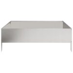 vidaXL Vyvýšený záhradný záhon 100x100x33,5 cm nehrdzavejúca oceľ – Obrázok 5